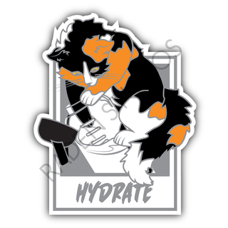 Con Adventurers "Hydrate" Die Cut Sticker