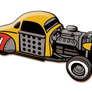 Hot Rod Enamel Pin