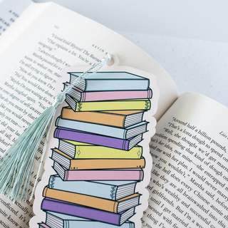 Book Stack Bookmark - Succulent