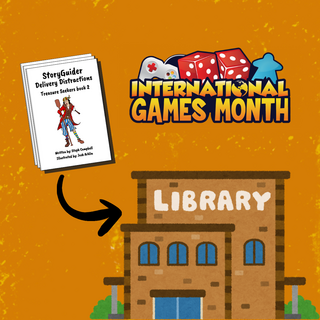 Donation of $10 of games from TTRPGkids to a library!