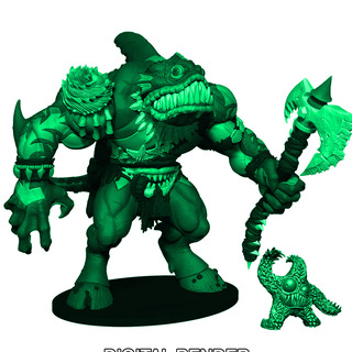 FISH-HEAD "GLOW IN THE DARK" VARIANT! •