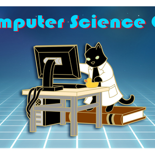 Computer Science Cat Pin