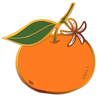 Lucky Orange Mini Pin