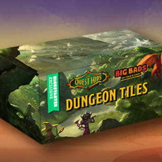 The Quest Kids: Cardboard Dungeon Tiles