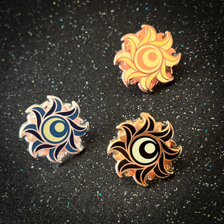 Sun Mini Pin - 0.75 Inch
