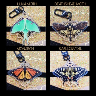 Butterfly and Moth Keychains