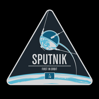 Sputnik Enameled Pin