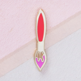 Red Brush Mini Pin