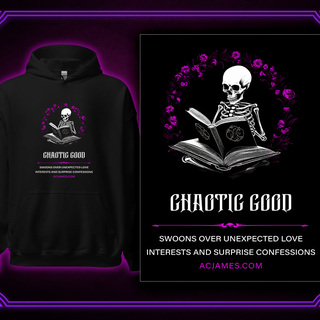 Chaotic Good Book Lover Alignment Hoodie