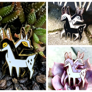 Two-Headed Doe - 2grimm2gather Enamel Pin