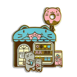 Kitty's Donut Shop Hard Enamel Pin