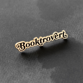 Booktrovert Pin - Gold Plated