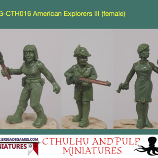 BG-CTH016 American Explorers III (3 models, 28mm, unpainted)