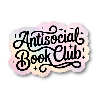 Antisocial Book Club Sticker - Holographic