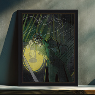 'Victor in the woods' art print