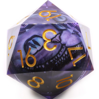 Liquid Core Giant D20, 50mm | (Wicked Kitty)