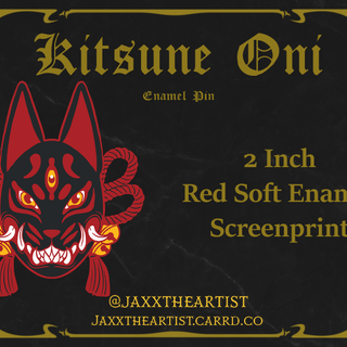 Kitsune Oni Pin