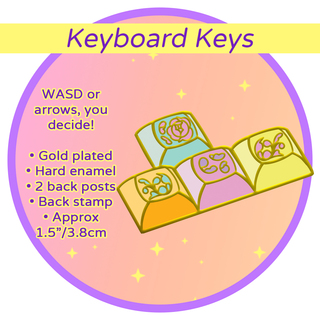 Magical Gamer Pin - Keyboard - Dark or Light