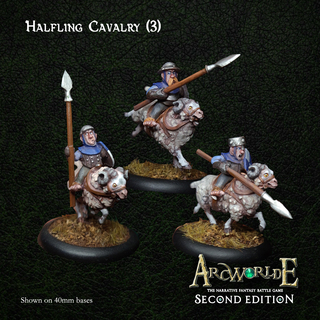 (Metal) Halfling Cavalry (3)