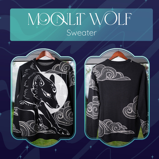 Moonlit Wolf Sweater