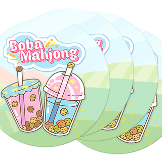 Boba Mahjong Coasters (4)