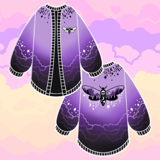Midnight Moth Cardigan