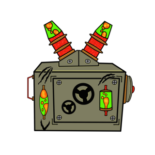 Mad Science Machine (Acrylic Pin)