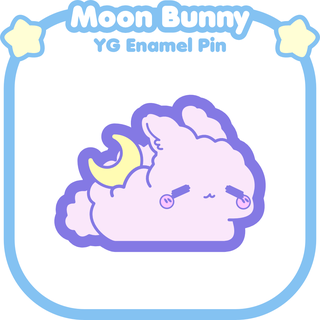 Moon Bunny Enamel Pin