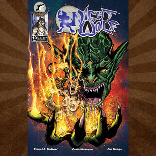 Night Wolf #10 Variant Cover By Gerald Von Stoddard