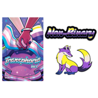 Nonbinary Bundle: Comic + Sticker + Pin