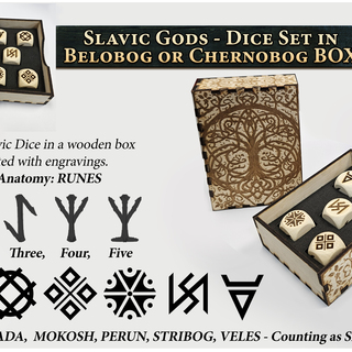 Slavic Gods - Dice Set in a BOX