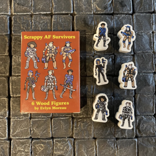 Scrappy AF Survivors - Small Party Set 5 - art by Evlyn Moreau - Minis for Mothership, Aliens RPG