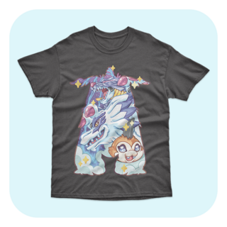 T-Shirt - Magical Silhouettes - Digimon - Gabumon