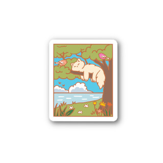 Sticker - branch dreaming Cat