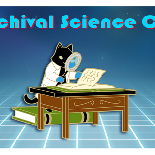 Archival Science Cat Pin