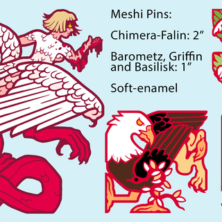 Meshi-inspired Pin Set