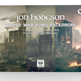 World War Ruins Backdrops A4