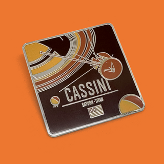 Cassini Enameled Pin