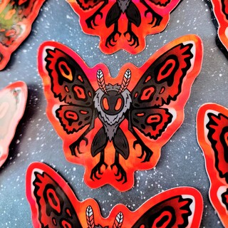 Mothman Holo Vinyl Sticker