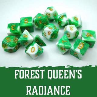 Forest Queen's Radiance - 15 pc dice set