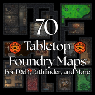 "70+ TTRPG Battlemaps" DD2VTT Files and FoundryVTT-Ready (V11+) Module