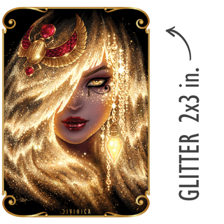 Glitter Sticker: Veiled Isis Nightglow - 3 Inch