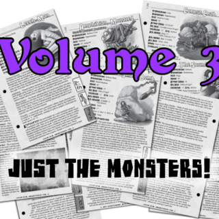 Unnatural Selections Volume 3 JUST THE MONSTERS