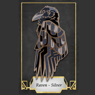 Raven - Silver Pin