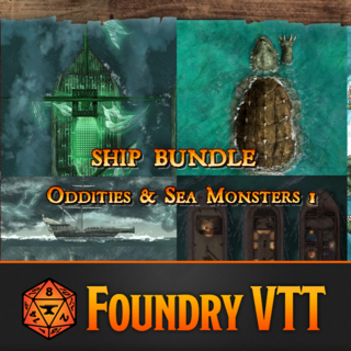 Expanded Map Bundle: Ship Oddities & Sea Monsters (Foundry VTT)