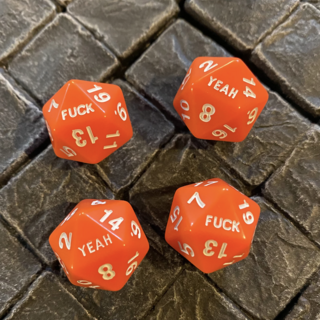 Fuck Yeah D20s (Orange)