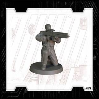 Section 9 Miniature Saito | The Ghost in the Shell TTRPG