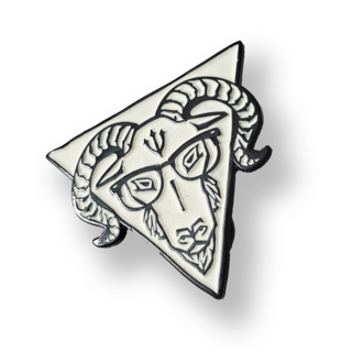 Nerdronomicon Glow-in-the-Dark Enamel Pin