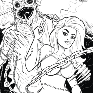 Club Neph #1 Cover N by Josh Blaylock LINEART