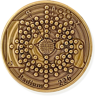 One (1) Bronze Radioactive Coin